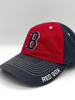Boston Red Sox MLB Baseball Cap Fan Favorite Red Navy Blue Adjustable Hat